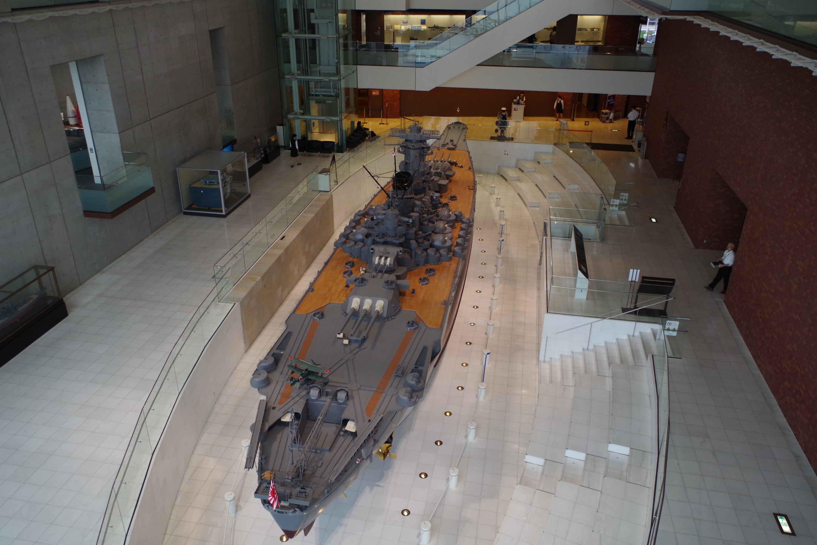 館內展示的大和號戰艦模型